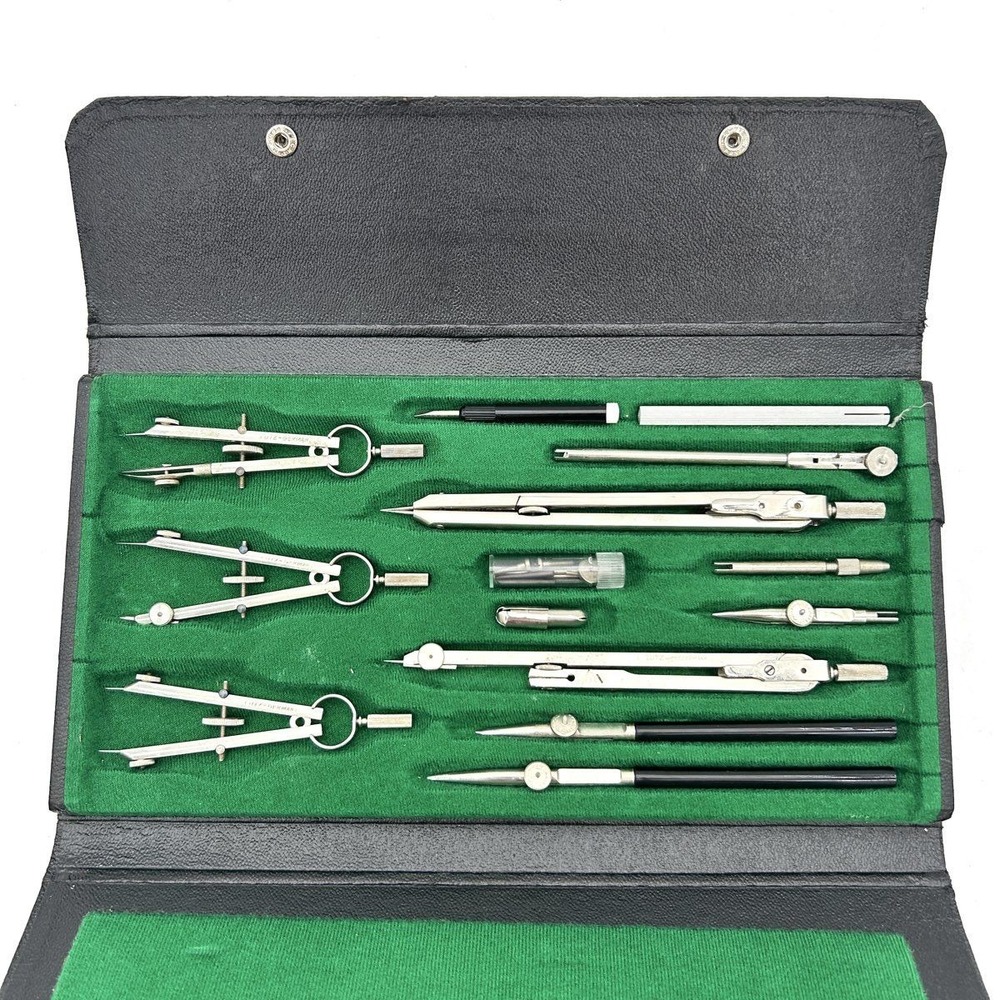 Vintage Lutz Germany Drafting Drawing Tool Set US Government Property Set 1